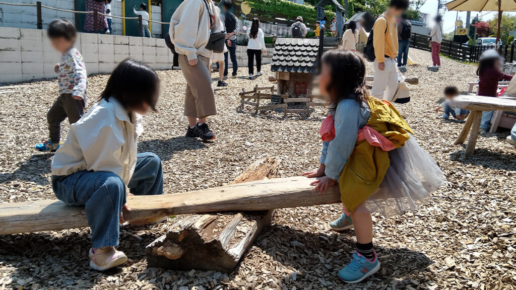 05_theFarm_木製シーソー